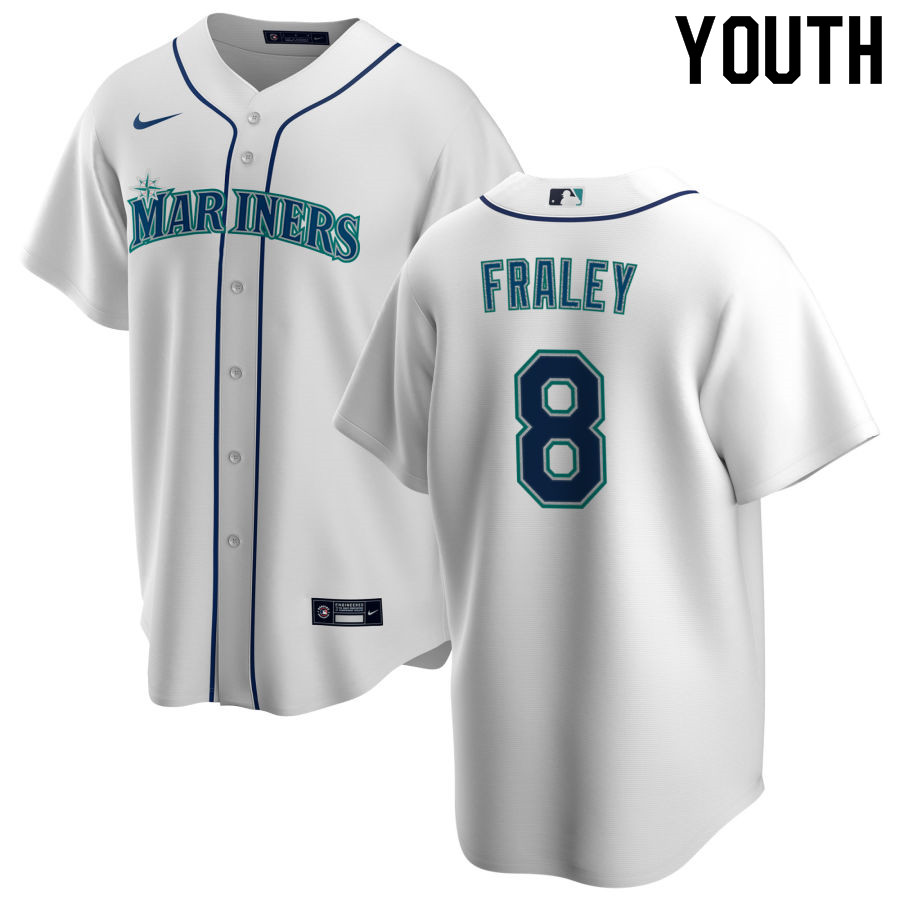 Nike Youth #8 Jake Fraley Seattle Mariners Baseball Jerseys Sale-White